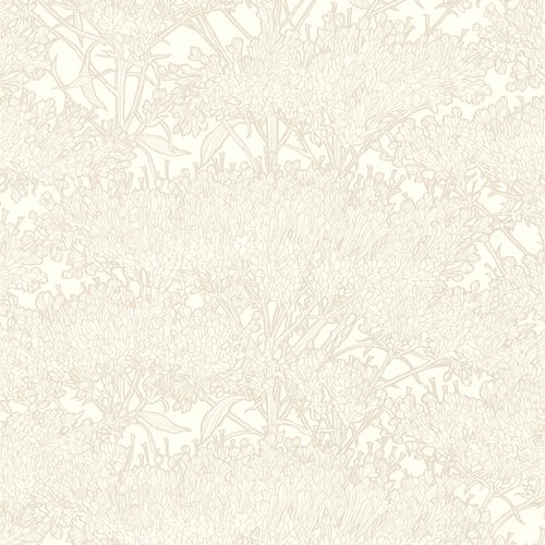 Carta da parati natura Profhome 369727-GU Carta da parati TNT leggermente strutturata con motivo grafico opaca crema oro grigio 5,33 m2