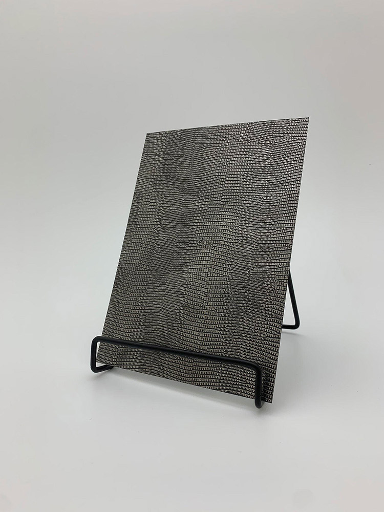 Wandpaneel WallFace Leder Optik 31669 LEGUAN Nero selbstklebend schwarz grau