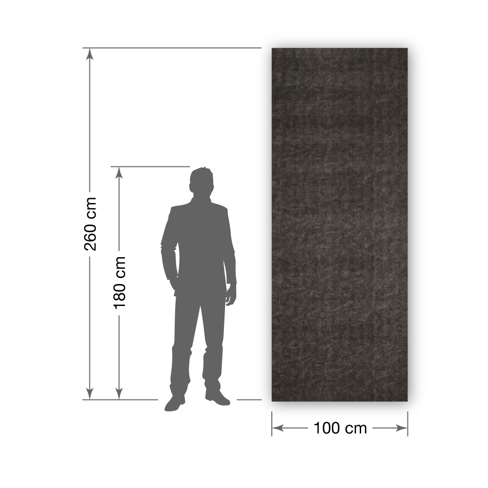 Wandpaneel WallFace Leder Optik 31669 LEGUAN Nero selbstklebend schwarz grau