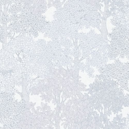 Carta da parati natura Profhome 377536-GU Carta da parati TNT liscia design opaca grigio bianco 5,33 m2