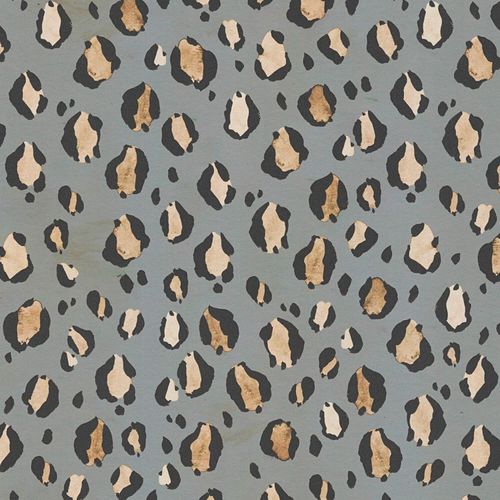 Carta da parati con animali Profhome 782162-GU Carta da parati TNT goffrata a caldo liscia leopardata opaca grigio nero marrone-arancio beige 5,33 m2