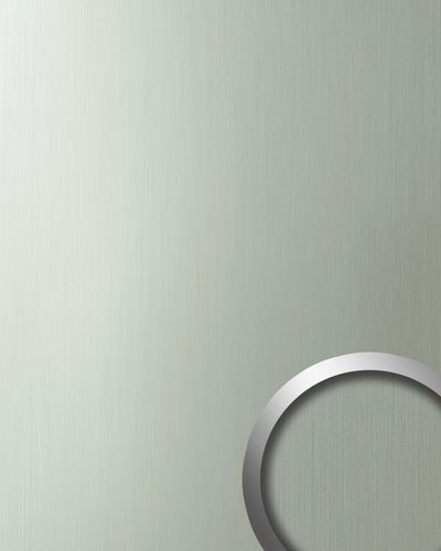 Pannello murale ottica metallo WallFace 10199 DECO HGS lucida-opaca autoadesivo acciaio grigio 2,60 mq