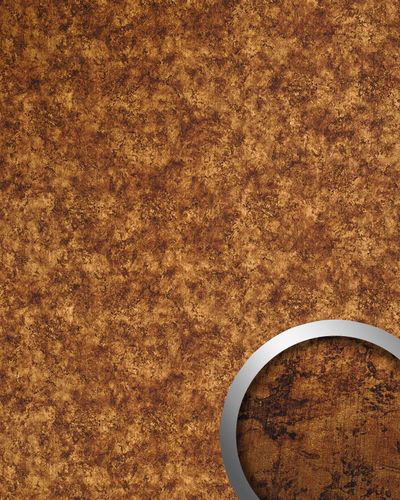 Pannelo murale ottica metallo arrugginito WallFace 17277 DECO VINTAGE rivestimento autoadesivo marrone rame 2,60 mq