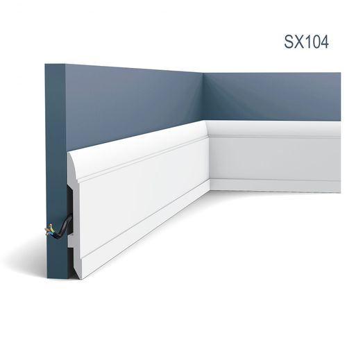 Battiscopa aspetto stucco decorativo Orac Decor SX104 LUXXUS