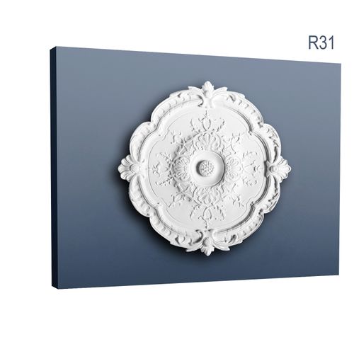 Rosone soffitto parete in poliuretano Orac R31 LUXXUS decorazione per interni d 38,5 cm