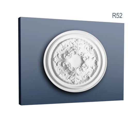 Rosone soffitto parete in poliuretano Orac R52 LUXXUS decorazione per interni d 69,50 cm