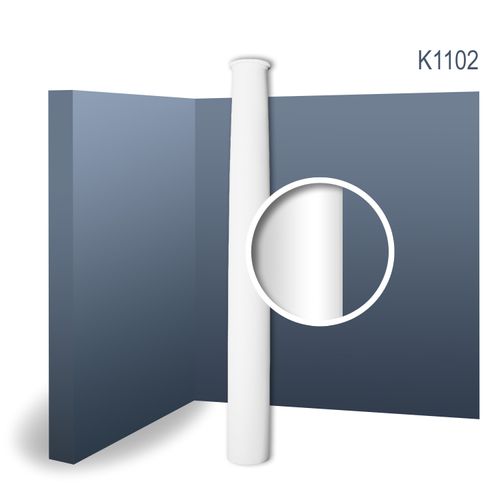 Fusto liscio rastremato di colonna Orac Decor K1102 LUXXUS 2,02 m