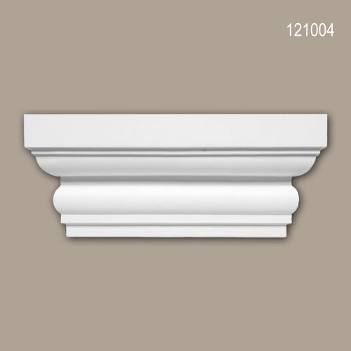 Capitello pilastro 121004 Profhome elemento decorativo stile dorico bianco
