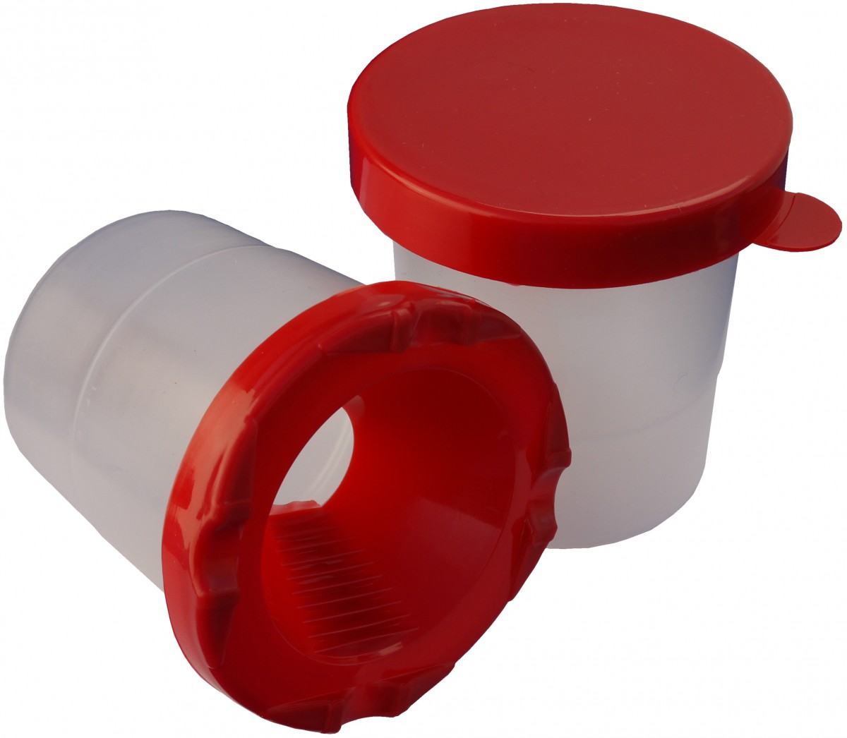 Homkare Gobelets de peinture pour enfants avec couvercles, conteneurs de peinture anti-déversement – Comprend des pinceaux et un plateau à palette (lot de 23