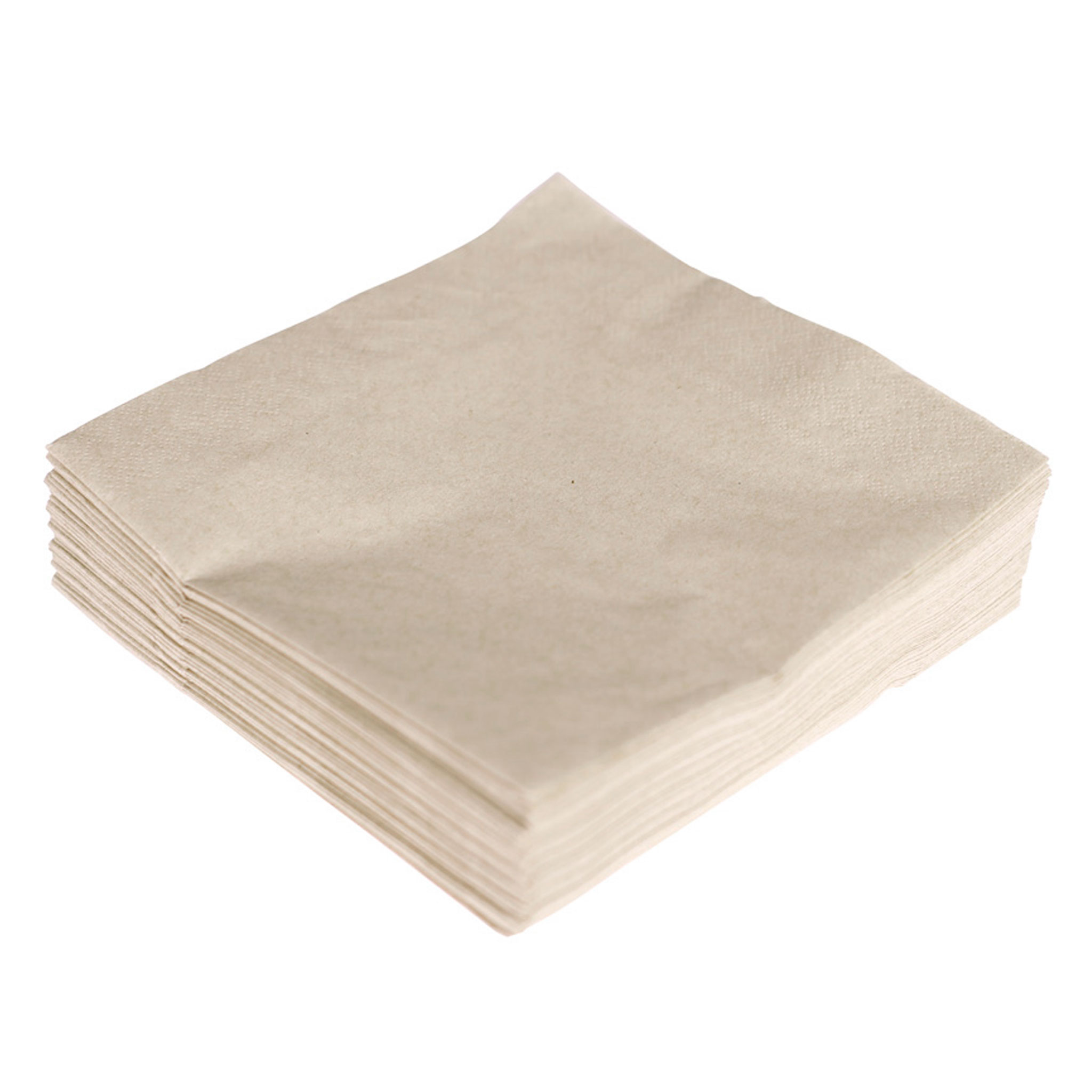 Servietten aus Papier 33x33cm 2-lagig 50 Stück Eco Recycled Beige