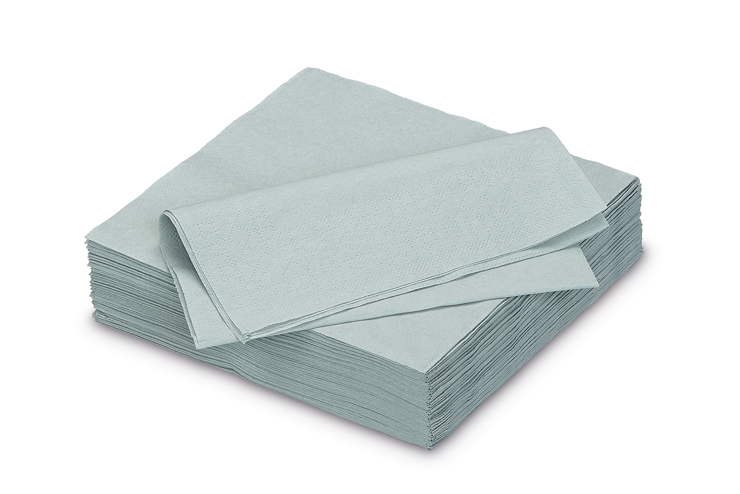 Servietten aus Papier 33x33cm 2-lagig 50 Stück Silber / Grau