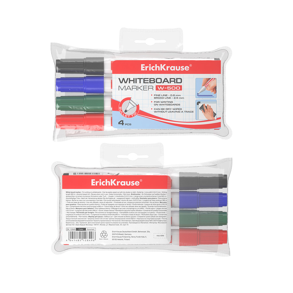 top write Whiteboard-Marker 3er Set Stifte Tafel Rundspitze