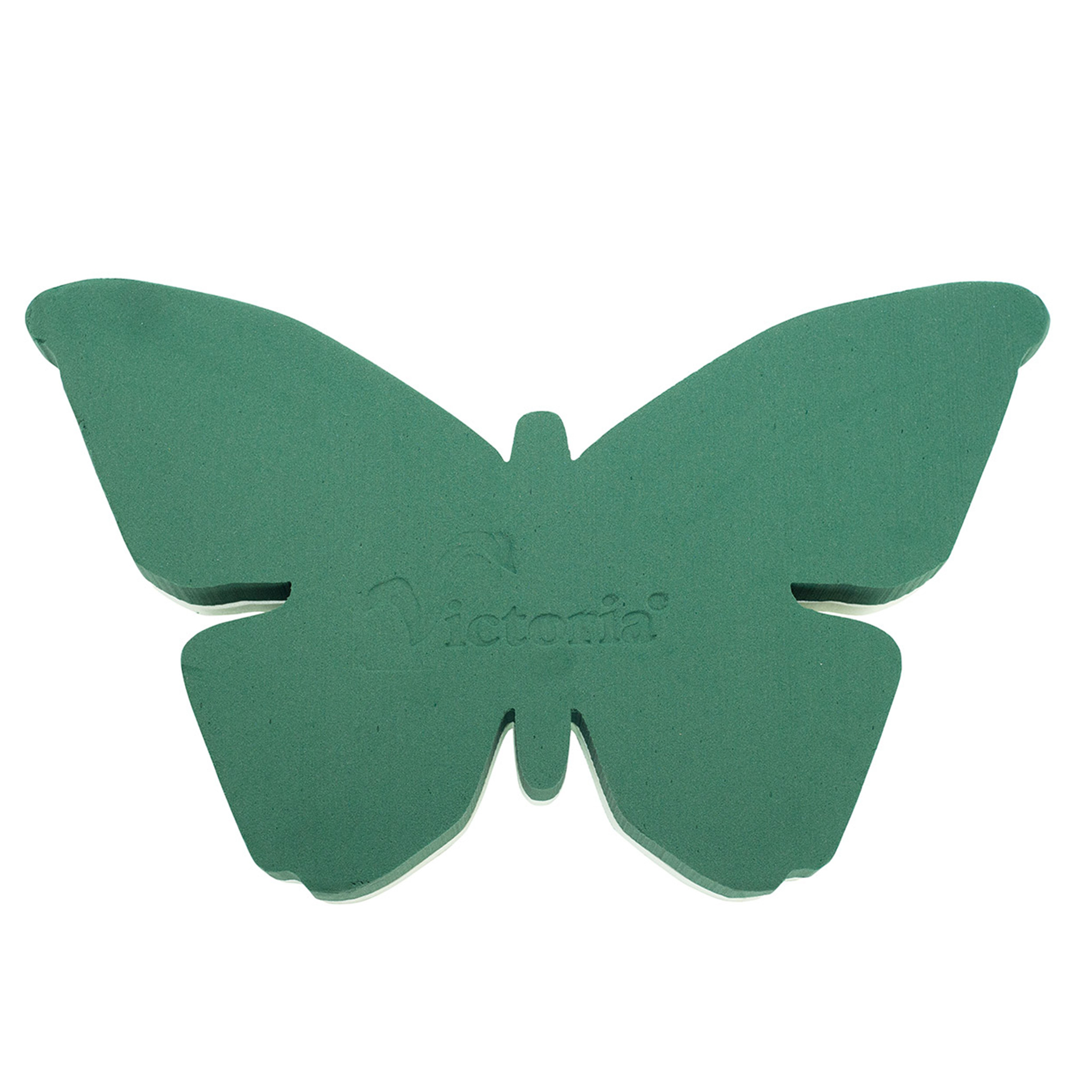 Nass Steckschaum Schmetterling 50x30x6cm auf Hartschaumunterlage