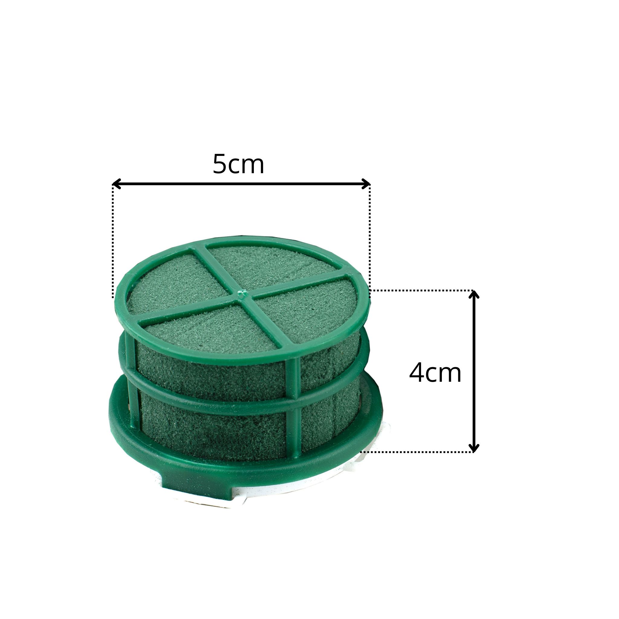 Nass Steckschaum Rund 5x4cm mit selbstklebendem Klebepad 1 Stück