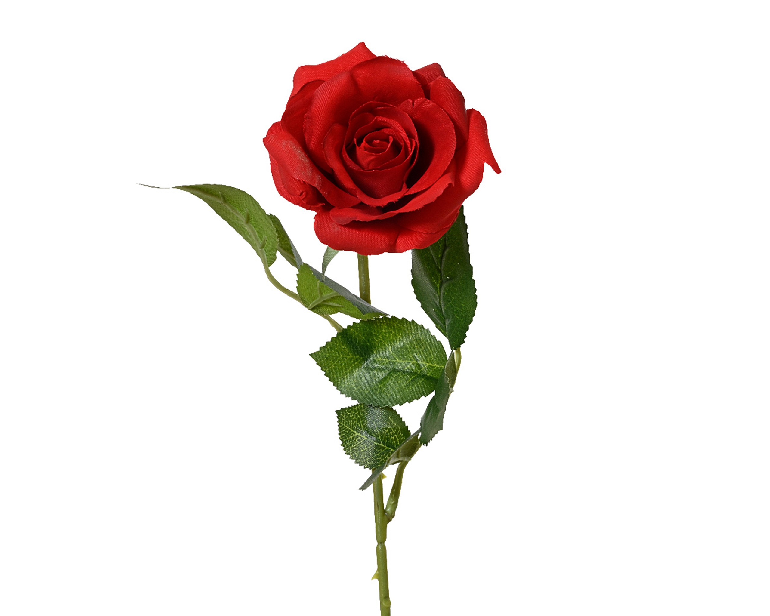 Künstliche Rose mit Stiel 8x55cm Rot