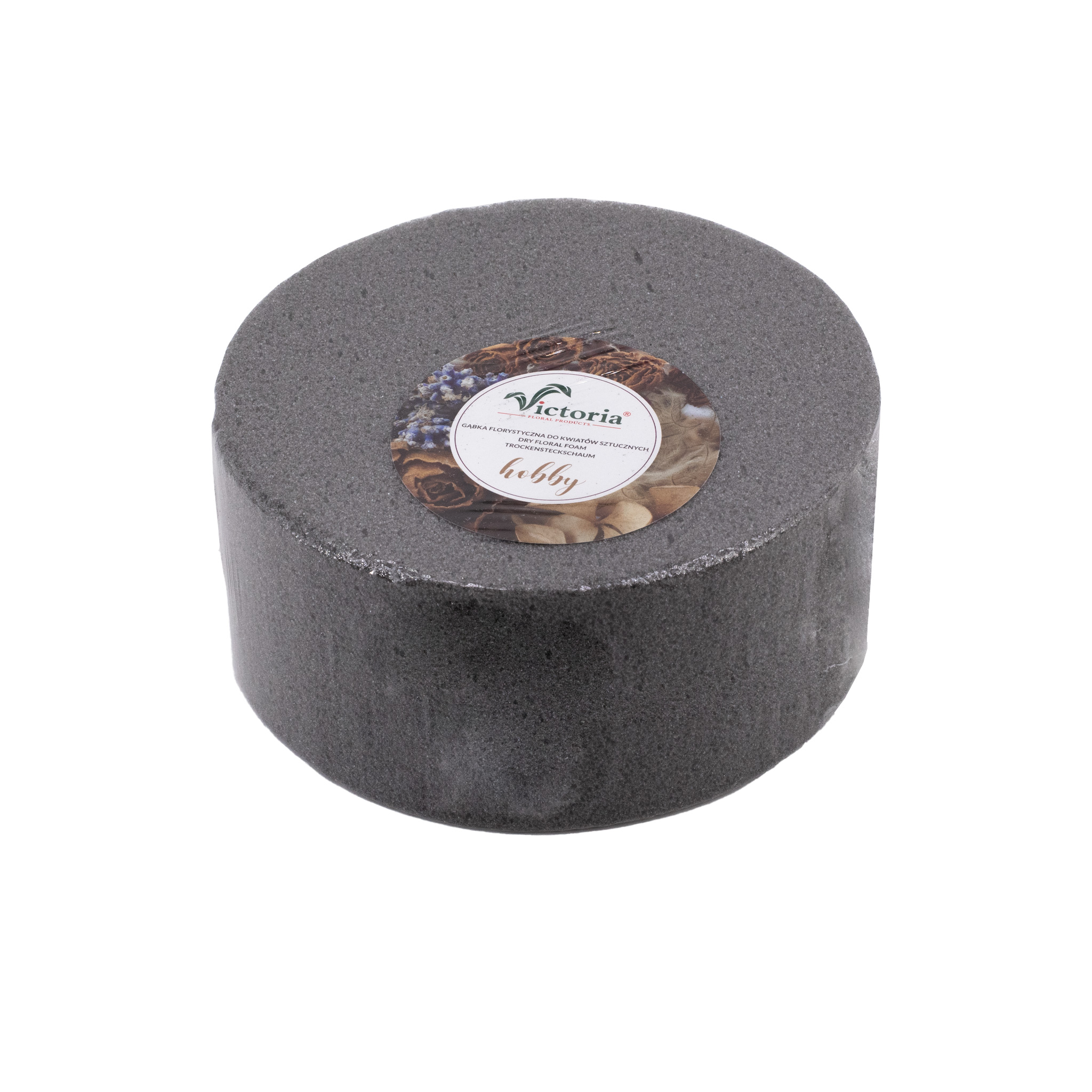 Trocken Steckschaum Rund 14x7cm für Trockenblumen & Kunstblumen 1 Stk