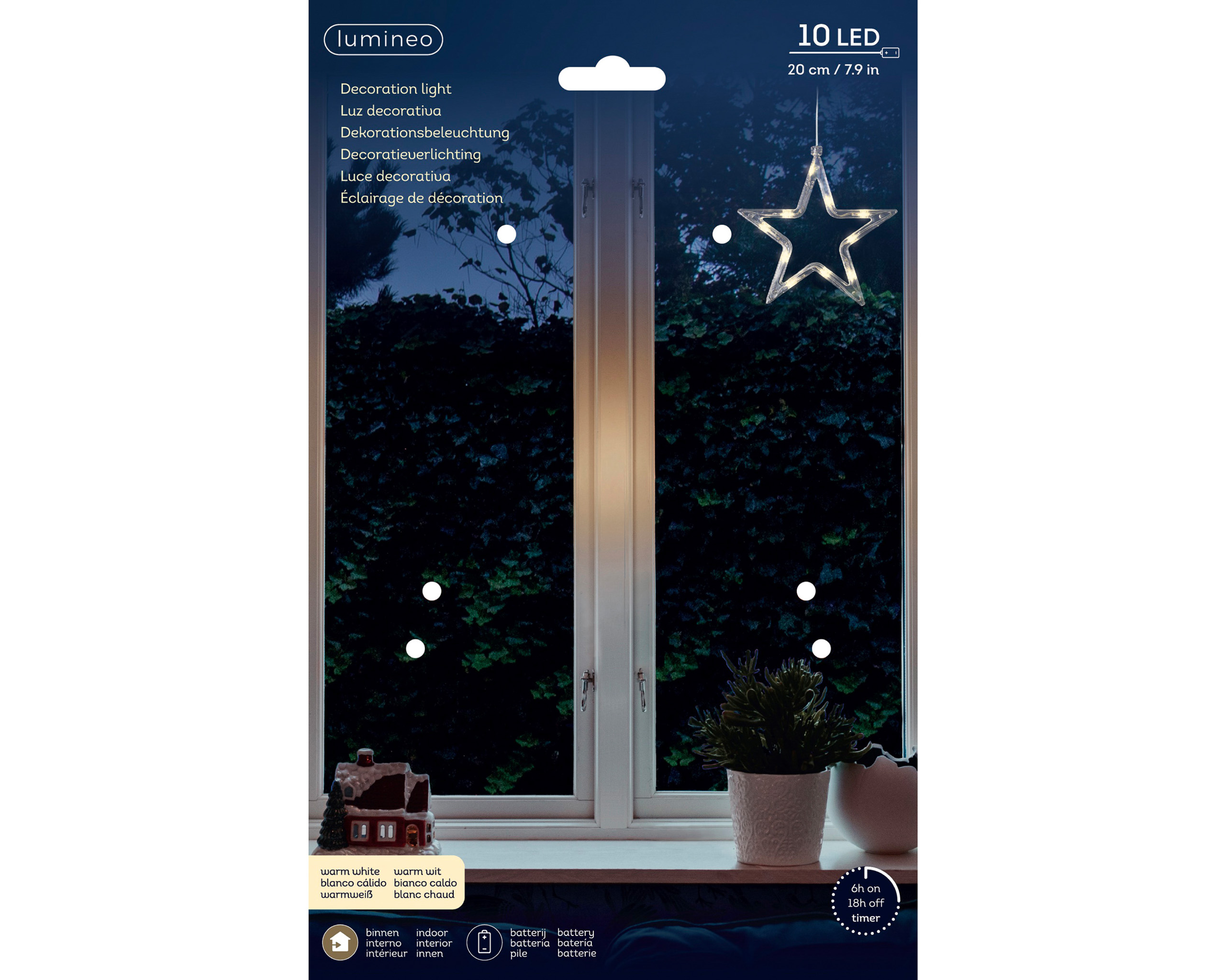 vorhang mit led Lichterkette beidseitig