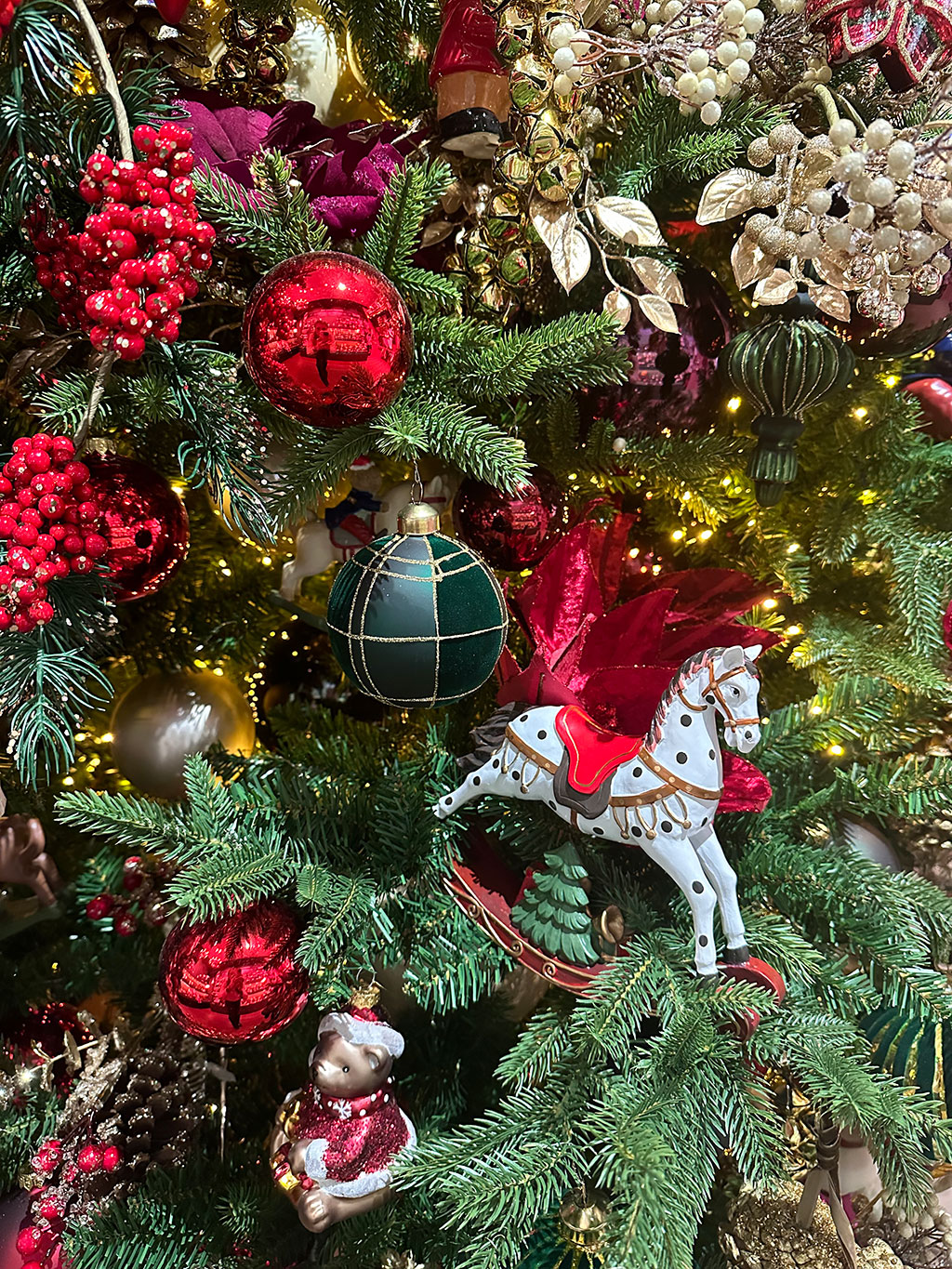 Weihnachtskugeln Glas 4cm 18 Stück - Weihnachtsrot