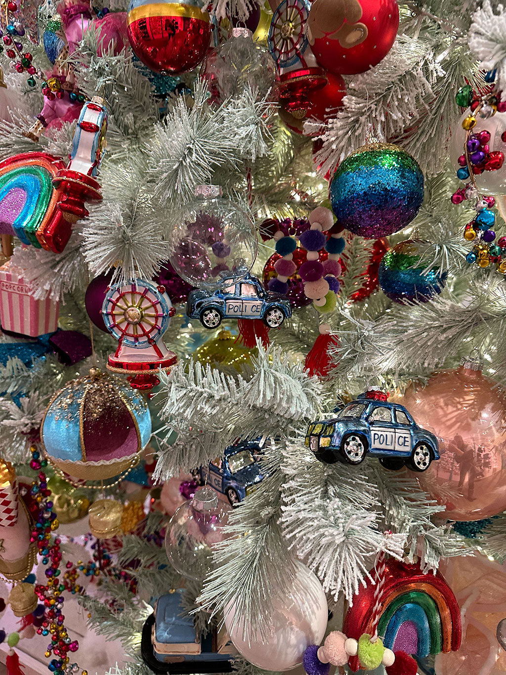 Paket] Christbaumschmuck Glas Rettungsdienst - Fahrzeuge 11cm bunt, 3er Set