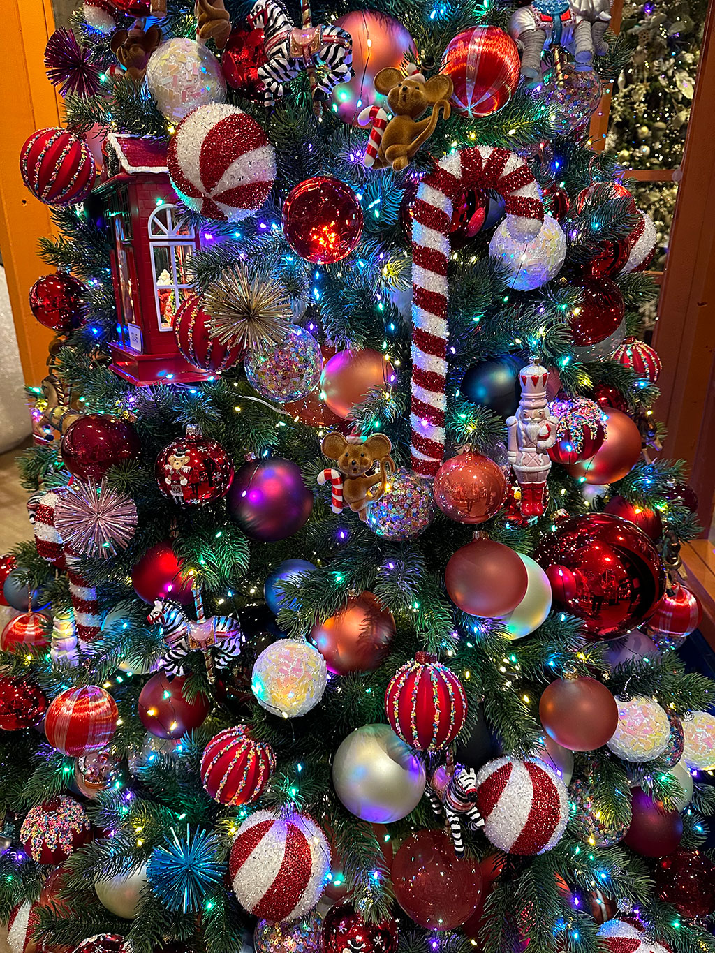 Weihnachtskugeln Glas 8cm 16 Stück - Weihnachtsrot