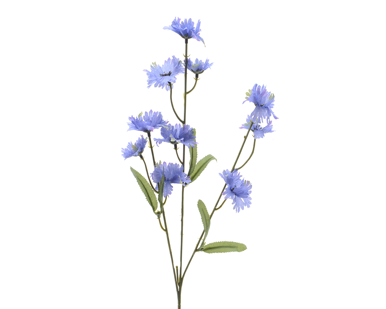 Kunstblumen Kornblume am Stiel 55cm blau
