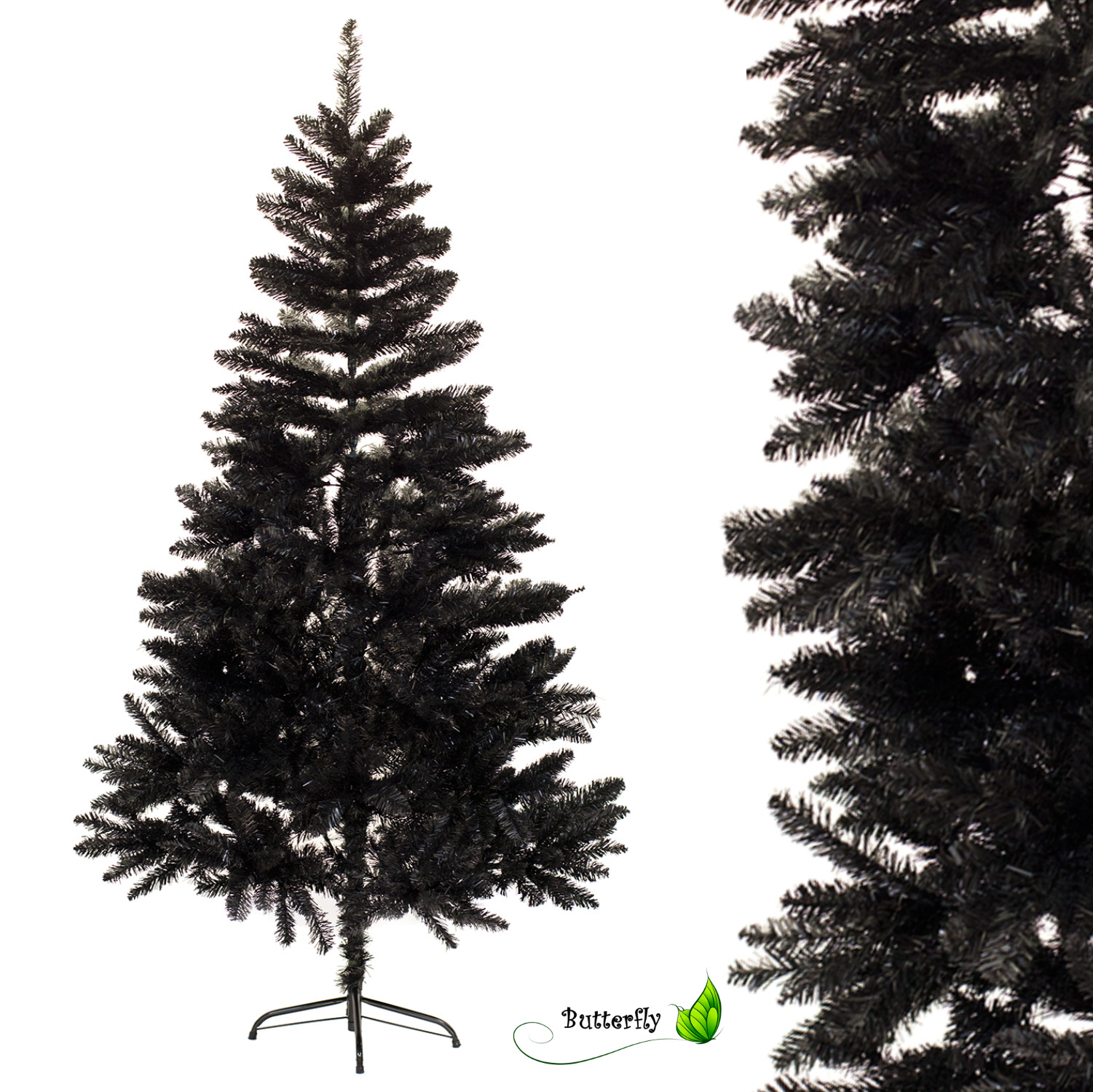 Tannenbaum künstlich 180cm, schwarz,