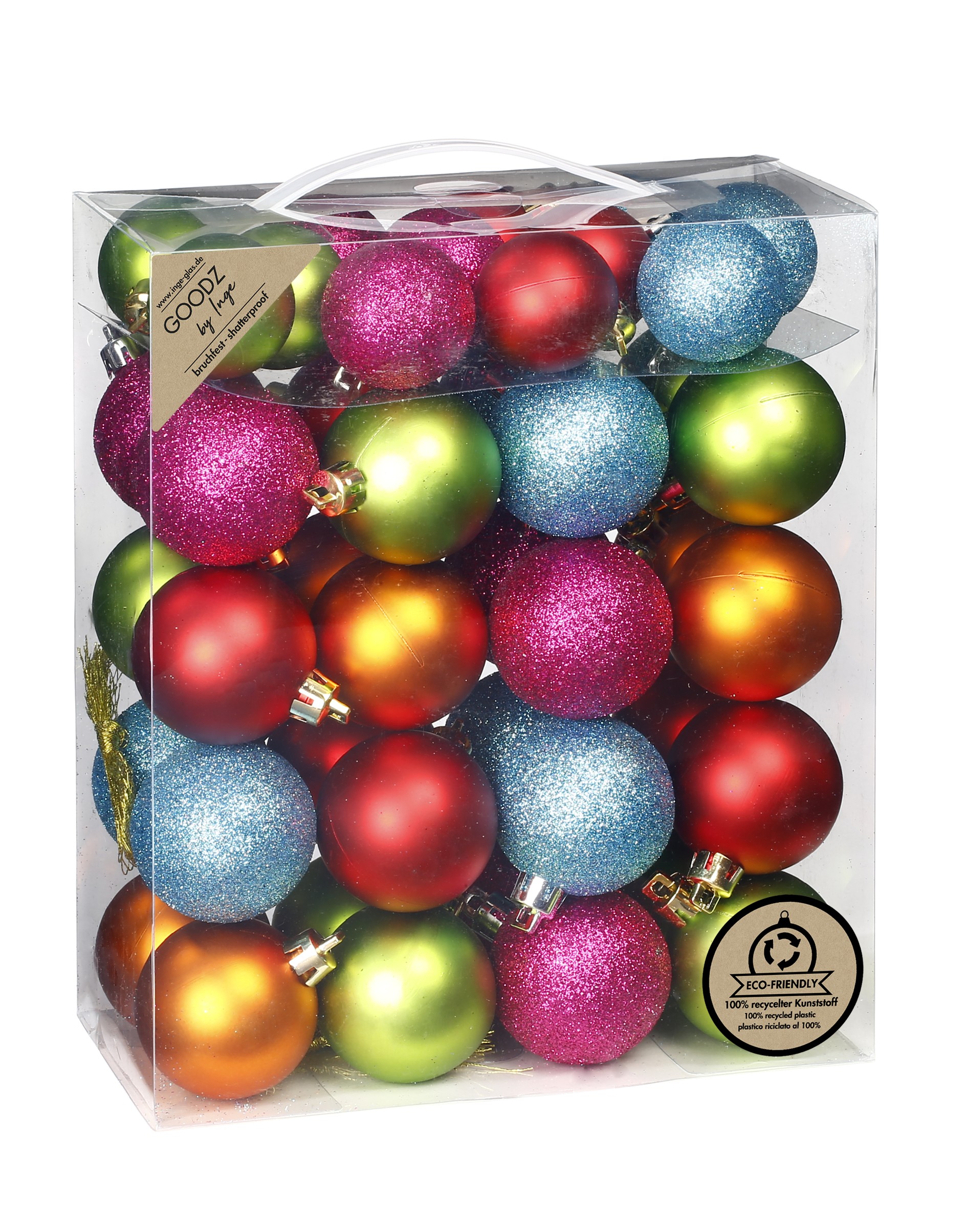 Weihnachtskugeln Kunststoff 4-5cm 44er Set - Mille Fiori