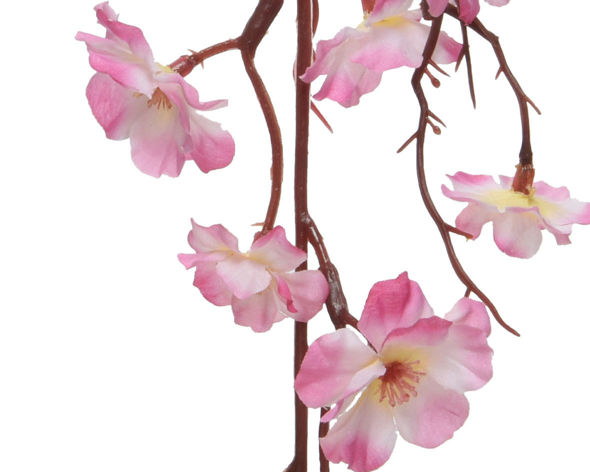 Kunstblumen Girlande Sakura - Kirschblüte 187cm rosa