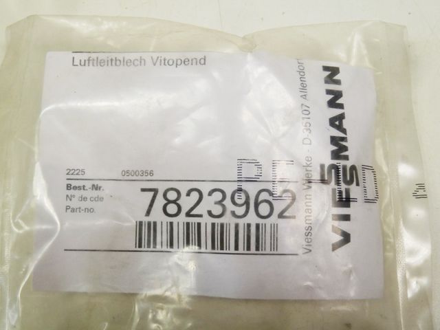 Viessmann 7823962 Air Duct Plate Vitopend Original Spare Part New