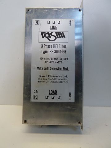 Rasmi RS 3020-G5 Трёхфазный RFI-фильтр 20A Сетевой фильтр RS3020G5 | RS3020 | 3x440V