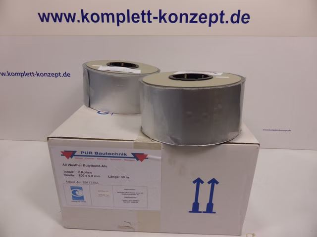 30m Butylband Alu Dichtband Abdichtband 100 x 0,8mm Butyl Abdichtsystem 1,08€/m