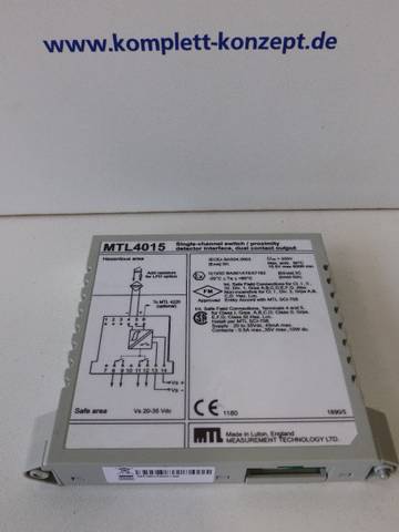 MTL4015 واجهة كاشف قرب بمفتاح أحادي القناة