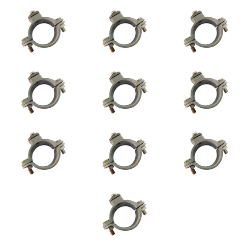 10x pieces Dehn + Söhne Grounding Pipe Clamp Pipe Clamps 407 200 for 2" inch