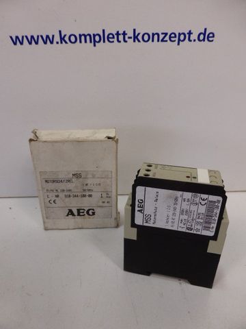 AEG MSS Motor Protection Relay 250V 4A E No. 91034410000
