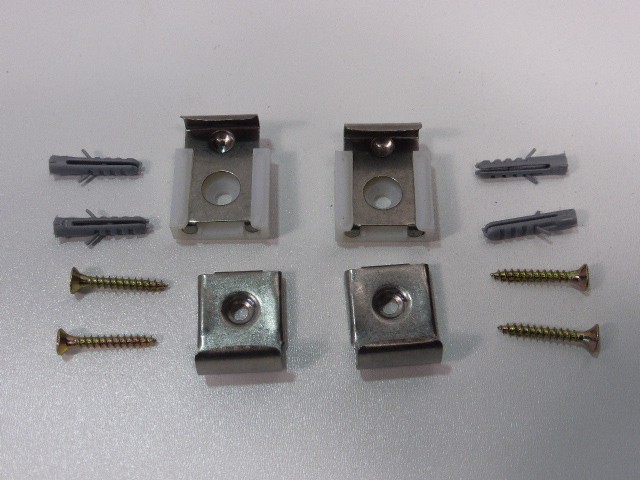 Set Sanitop bathroom mirror holder mirror clips pack of 75