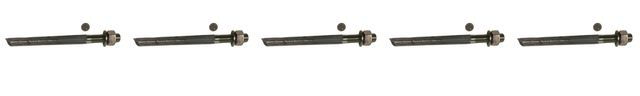 5x Upat 220 M 24/50 composite anchor, expansion anchor, threaded steel M24/50