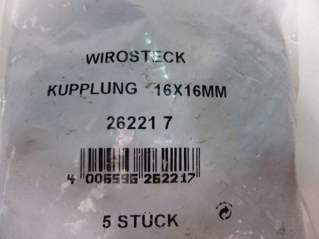 5 x pieces Wiroflex 26221 7 plug-in system coupling connection 16 x 16 mm