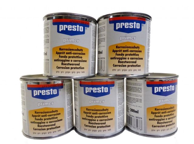 5 x 200 ml presto Corrosion Protection Primer Rust Protection Primer