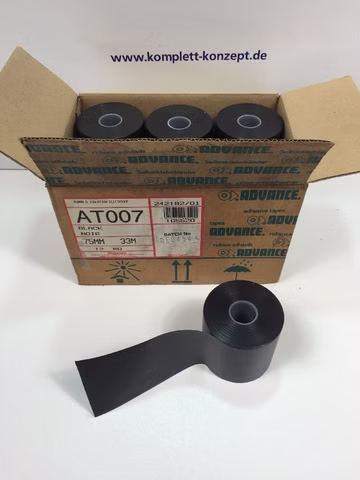 3x Profi Isolierband Klebeband Elektro-Isolierband 75mm 33m schwer entflammbar