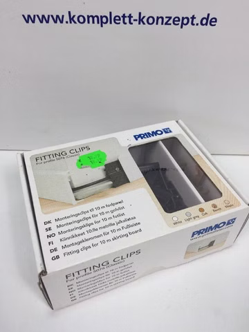Primo Montageset Fitting Clips Buche für Fußleiste Classic