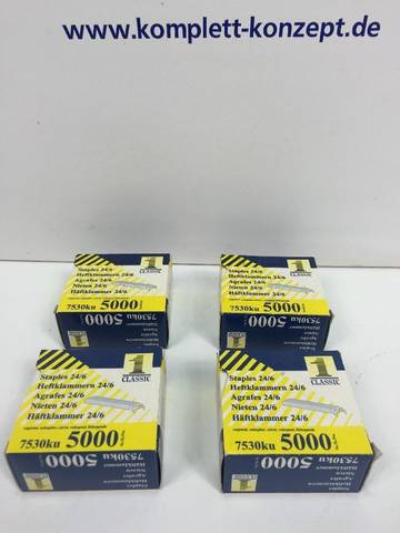 20,000 pieces of staples size 24/6 stapler needles staples