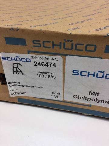 Уплотнительный профиль Schüco, арт. 246474 AWS, уплотнитель окна с покрытием из скользящего полимера