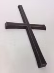 Kreuz aus Bronze für Friedhof Grab Grabstein 24x14 cm