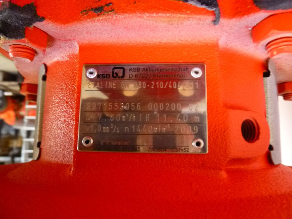 KSB Etaline GN 080-210/404 Kreiselpumpe im Umwälzkreislauf