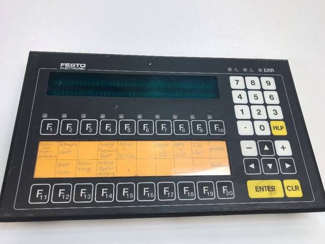 Festo Electronic PCS 600 Euroterminal 00480-B3 Lauer وحدة تحكم لوحة