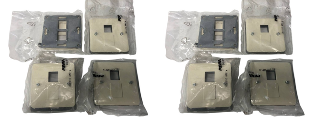 8x PEHA 80.610 AMP W لوحة مركزية لـ 2 AMP قابس Modular Jack RJ قياسي