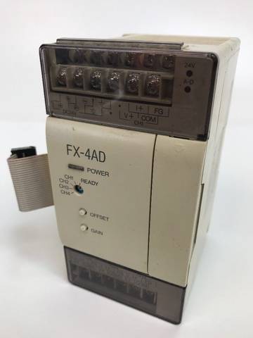 Mitsubishi Melsec FX-4AD, 24V, программируемый контроллер