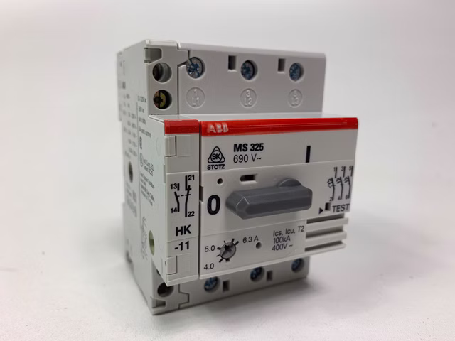 ABB MS325-6,3 + HK Motorschutzschalter + Hilfsschalter 1SAM150001R0009