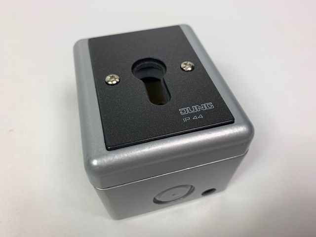 Jung Key Switch WG800 833.18G 1-pole Momentary-Toggle grey IP44