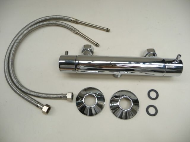Bathroom fitting shower fitting fixture shower bath incl. acc. such as hoses, rings etc.